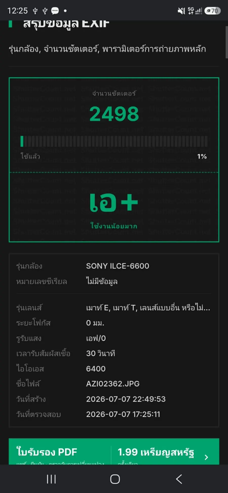 Sony A6600 body